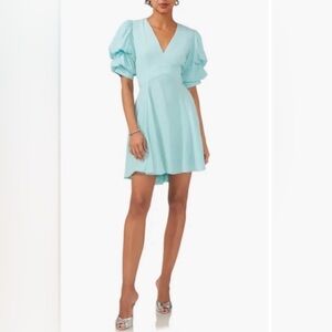 1. State Elegant Blue Puff Sleeve Dress. New with tags.  Size S